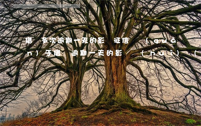 借唄多次逾期一天的影響征信嗎，關(guān)于借唄逾期一天的影響：會(huì)對(duì)個(gè)人征信產(chǎn)生記錄嗎？